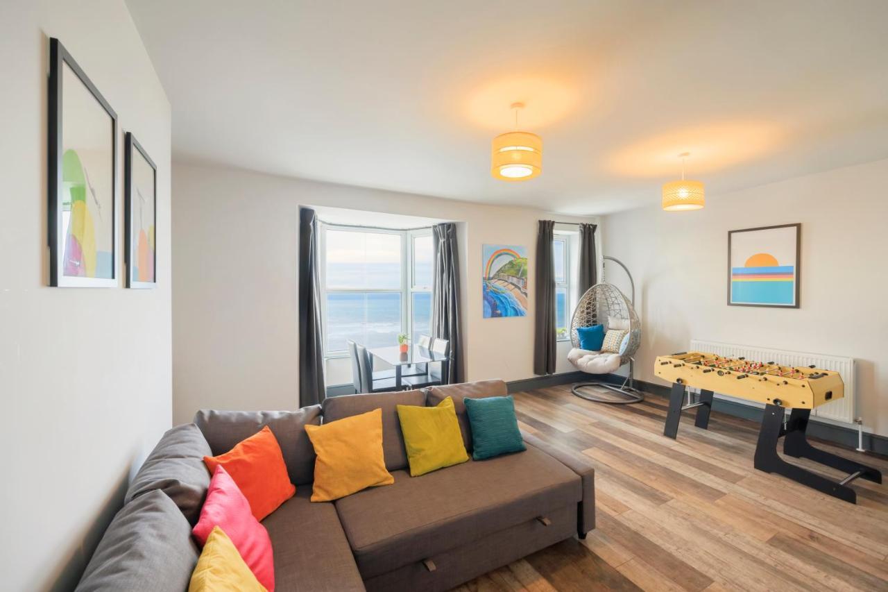 Seafront Apartment With Balcony, Parking And Sea Views Aberystwyth Exteriör bild