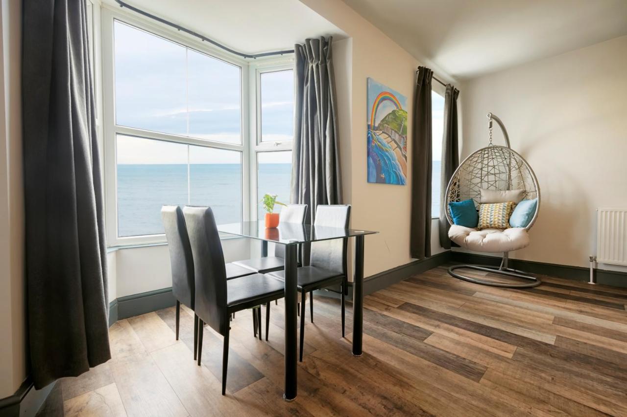 Seafront Apartment With Balcony, Parking And Sea Views Aberystwyth Exteriör bild