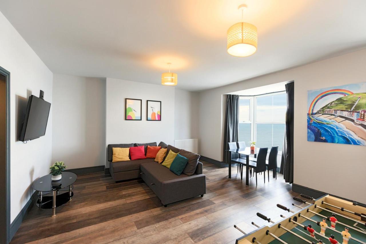 Seafront Apartment With Balcony, Parking And Sea Views Aberystwyth Exteriör bild